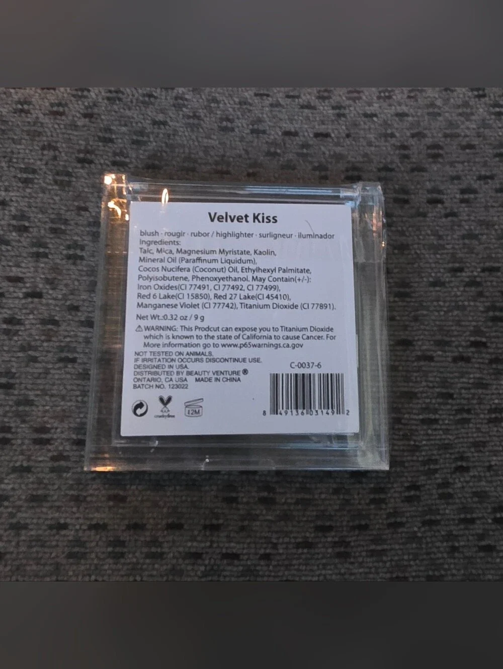 City Color Be Bold Matte Blush - Velvet Kiss 0.32oz BNIB